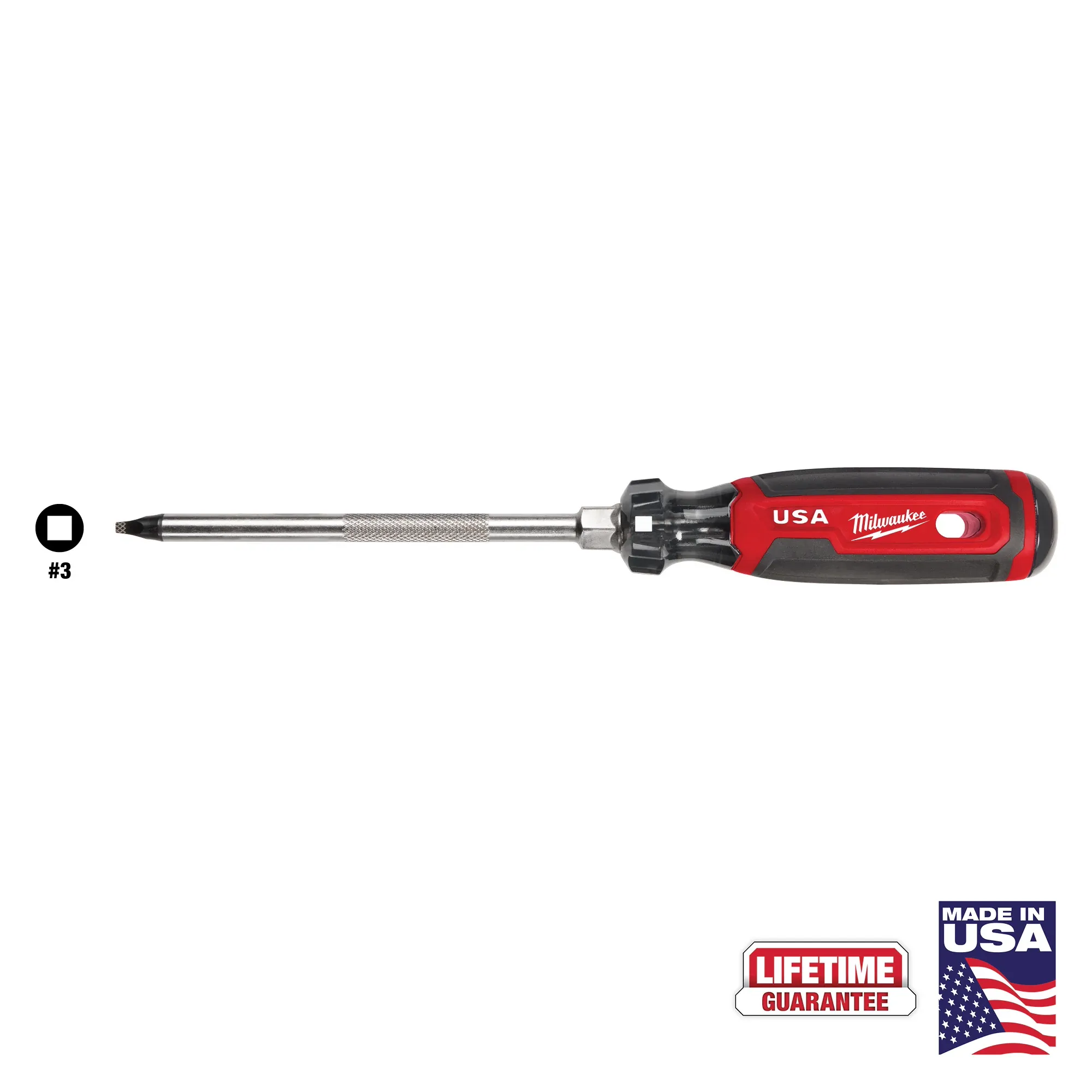 #3 Square 6" Cushion Grip Screwdriver (USA) MT219