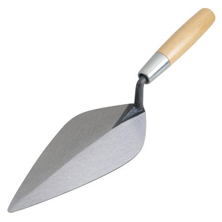 BL703 10" Narrow London Brick Trowel with Wood Handle