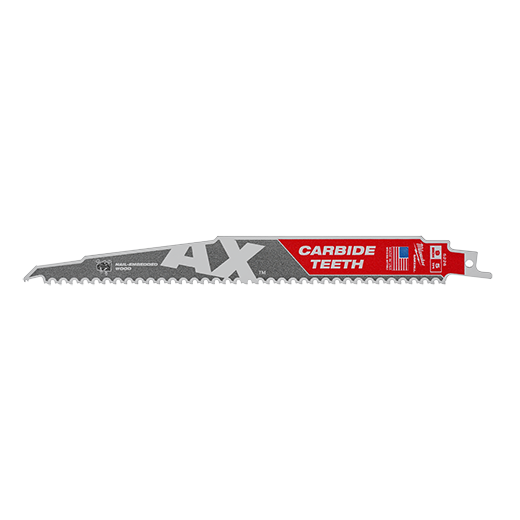 SAWZALL The AX™ 5 TPI 9" Carbide Blades - 1PK 48-00-5226