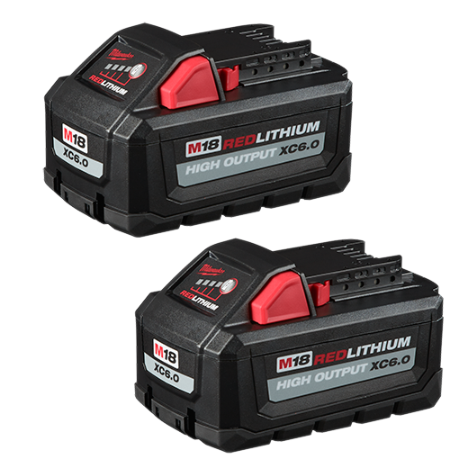 M18™ REDLITHIUM™ HIGH OUTPUT™ XC6.0 Battery Pack (2 Pk) 48-11-1862