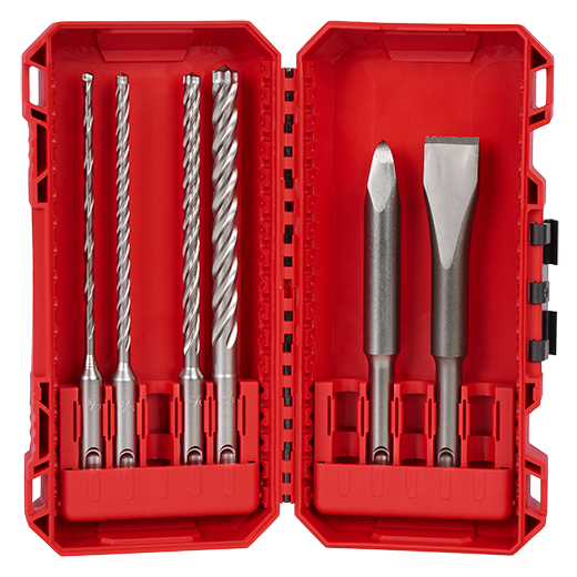 6pc. SDS Plus MX4™ 4-Cutter & Chisel Kit 48-20-7662