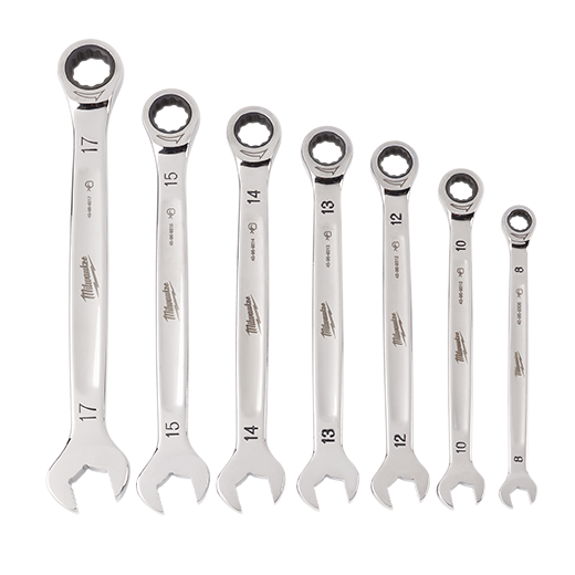 7pc Ratcheting Combination Wrench Set - Metric 48-22-9506