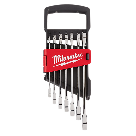 7pc Ratcheting Combination Wrench Set - Metric 48-22-9506