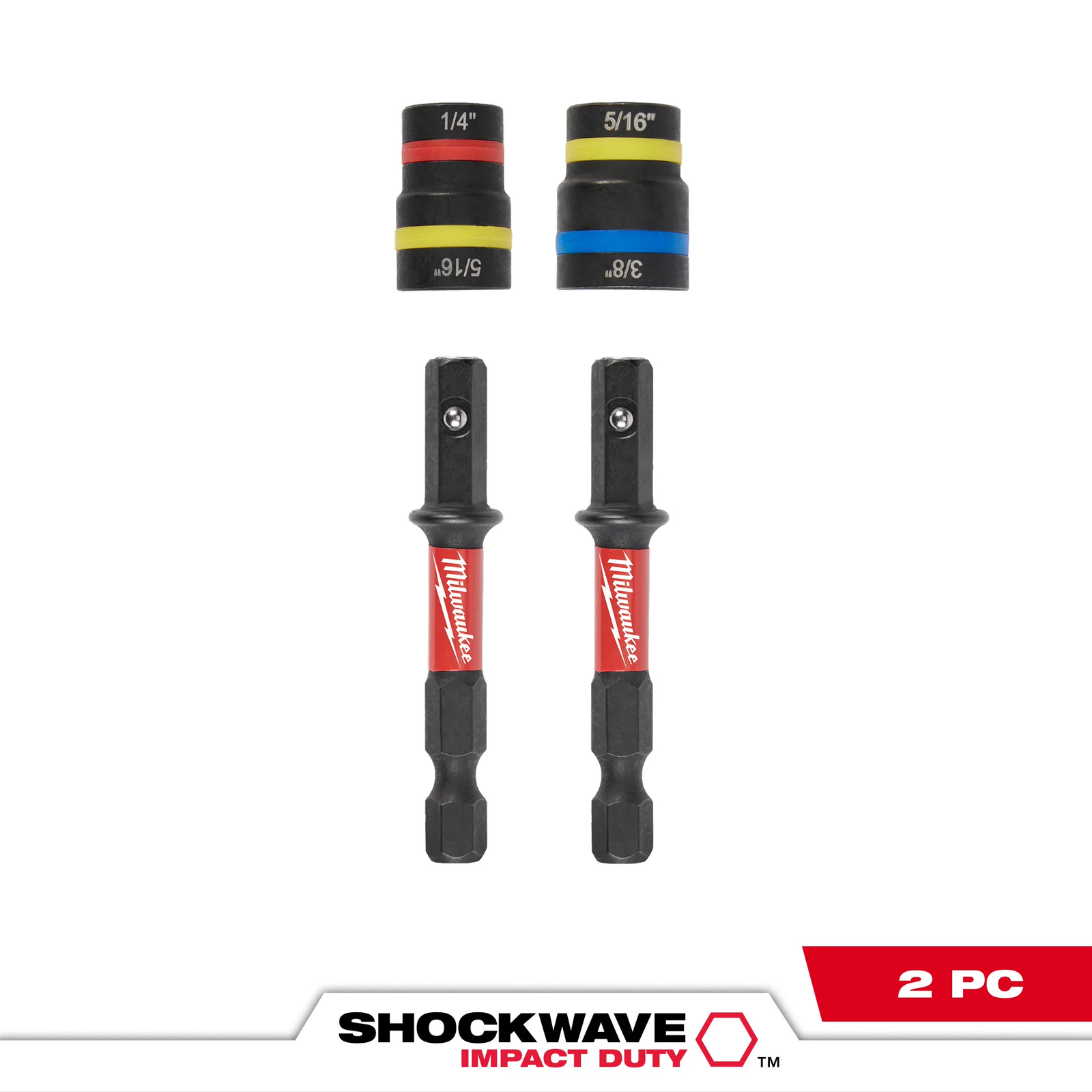 SHOCKWAVE Impact Duty™ QUIK-CLEAR™ 2-in-1 Magnetic Nut Driver Set 2PC 49-66-4565