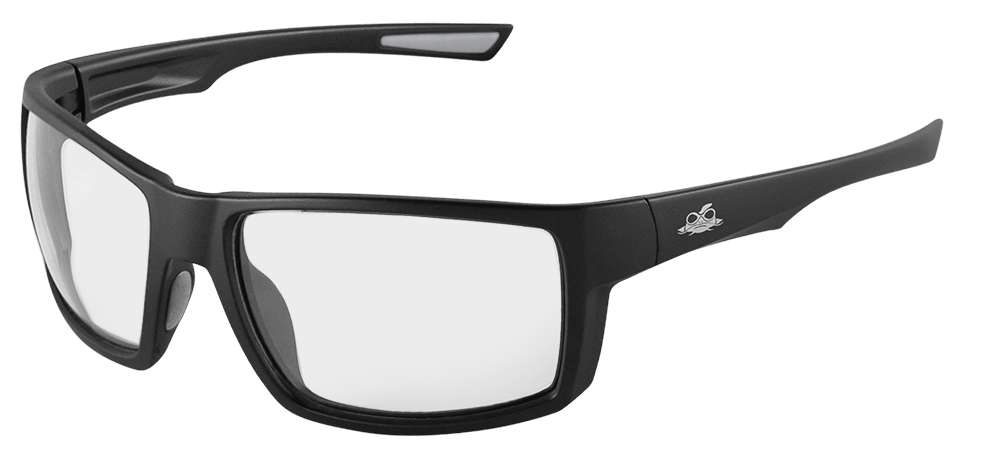 Sawfish™ Clear Anti-Fog Lens, Matte Black Frame Safety Glasses - BH2661AF