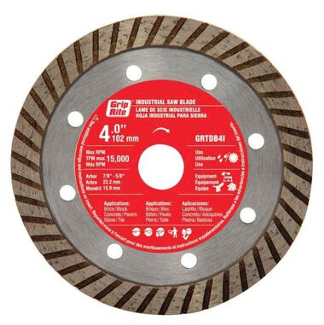 GR 4" INDUSTRIAL TURBO DIA BLADE  GRTDB4I