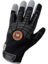 Hot Rod Gloves® Premium Synthetic Leather Palm Performance Mechanics Style Gloves with Impact Protection and a Mesh Back - HR8200