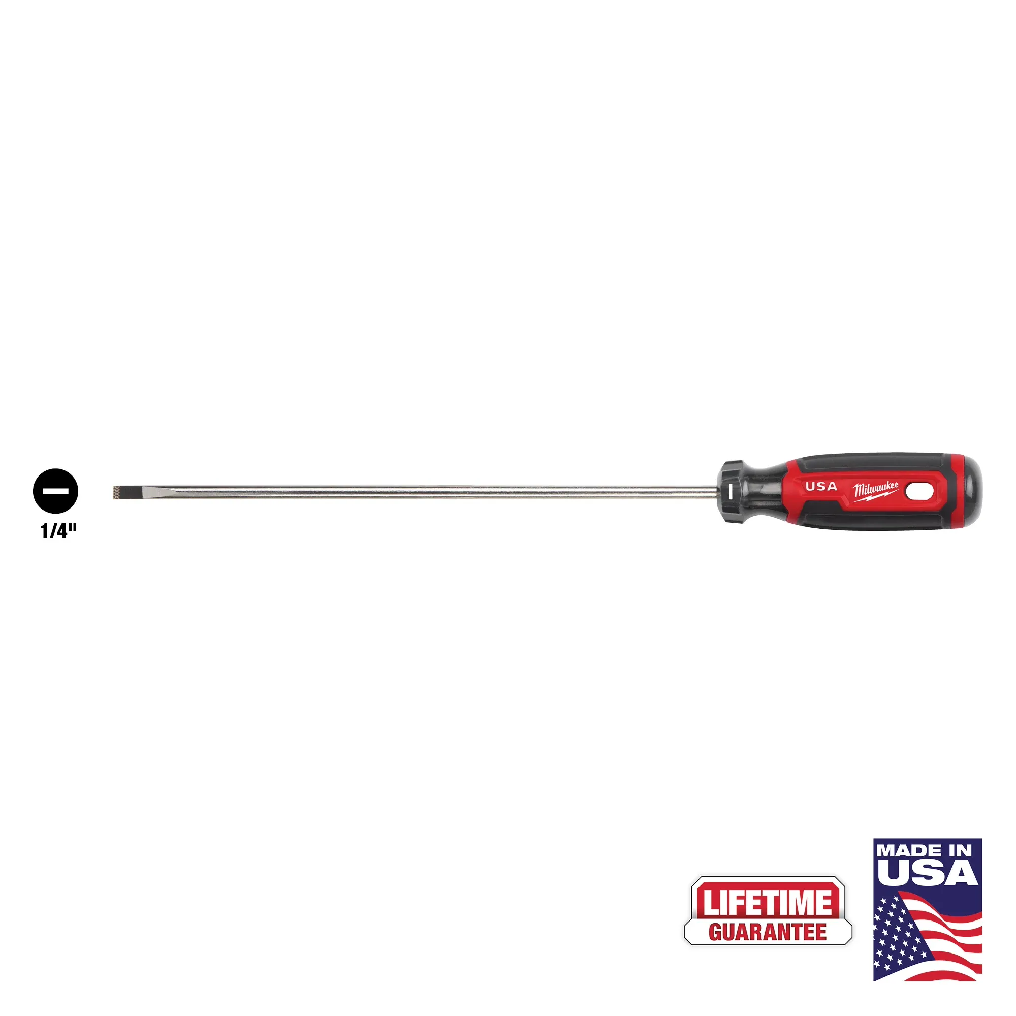 1/4" Cabinet 10" Cushion Grip Screwdriver (USA) MT214