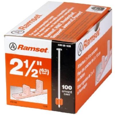 Ramset Powder Fastening Systems 1516SDC 2-1/2-Inch Washered Pins