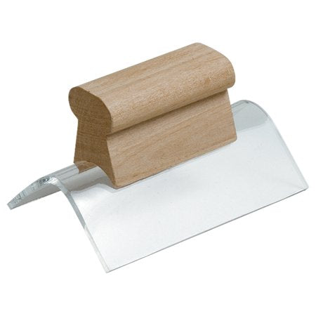 4" x 1-1/2" Outside Corner Tool 1/2" R with Wood Handle