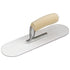 PL616 16" x 4" Round End Plexi-Plastic Trowel with Camel Back Wood Handle