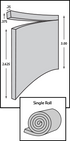 Poly Void 1/2″ x 3″ x 60′ #PV14B